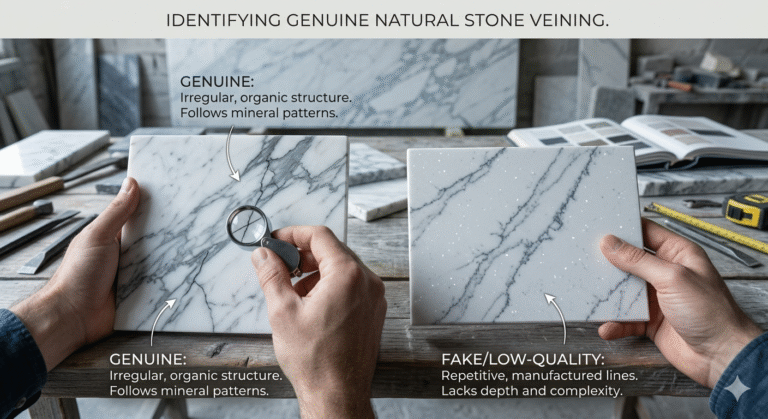 How To Identify Genuine Natural Stone Veining To Avoid Low-Quality Fakes