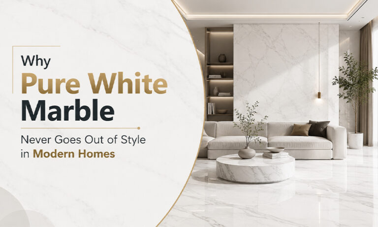 Pure White Marble in Modern Homes