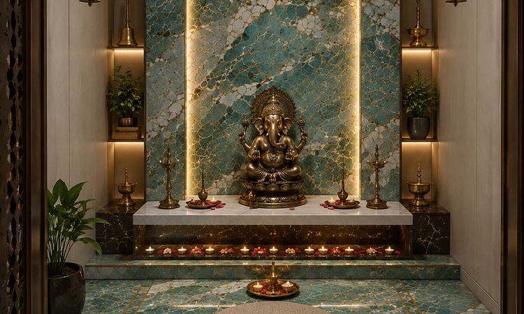 Pooja Room Marbles