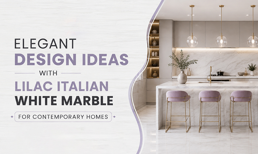 Lilac Italian White Marble