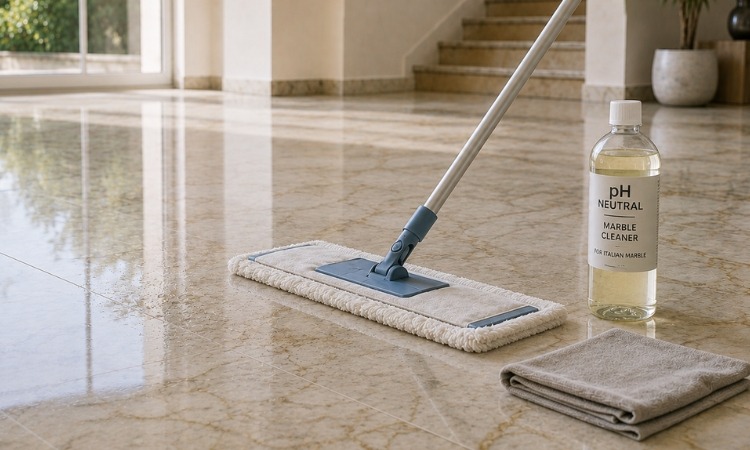 Wet Wiping with a Neutral Solution