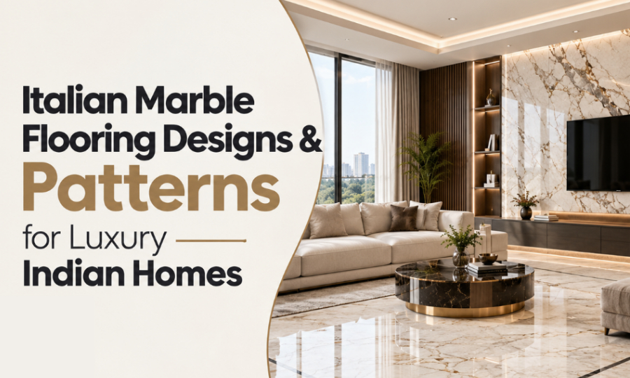 Italian Marble Flooring in a Luxury Indian Home