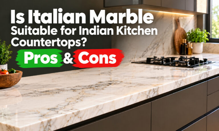 Italian Marble for Indian Kitchen Countertops